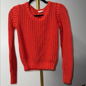 Women's Orange Knit Sweater